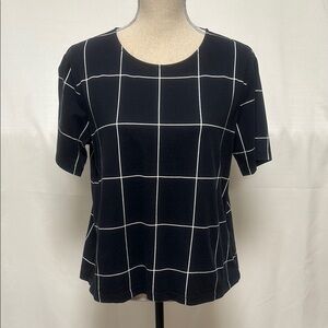 Elk Black and White Boxy Short Sleeve T-Shirt